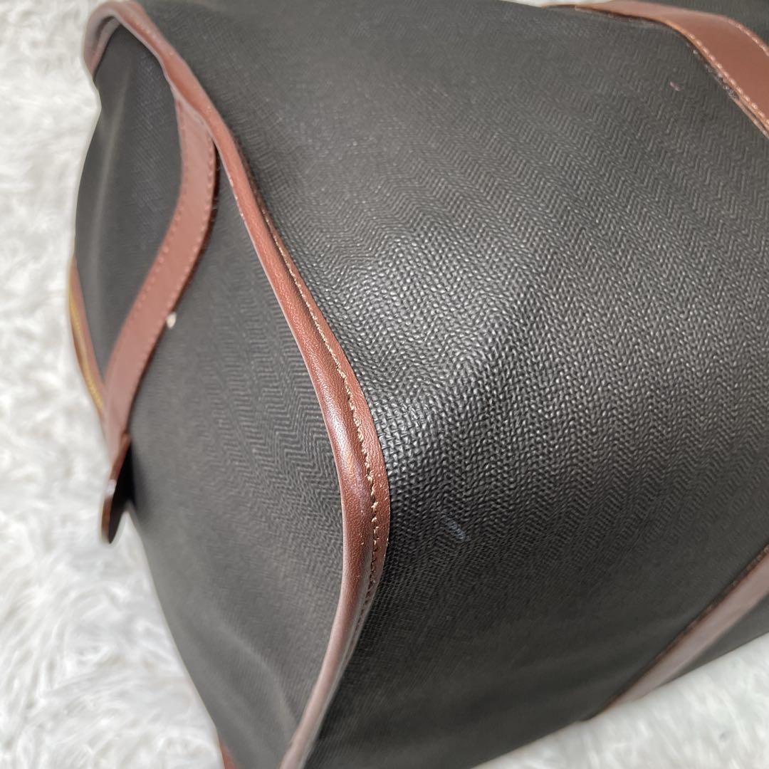 ほぼ未使用　ダンヒル　ボストンバッグ　レザー　ブラック　鍵付き