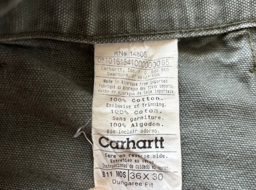 u*4様 格安スタート！！カーハート　ペインターパンツ　MOS シングルニー　ダ