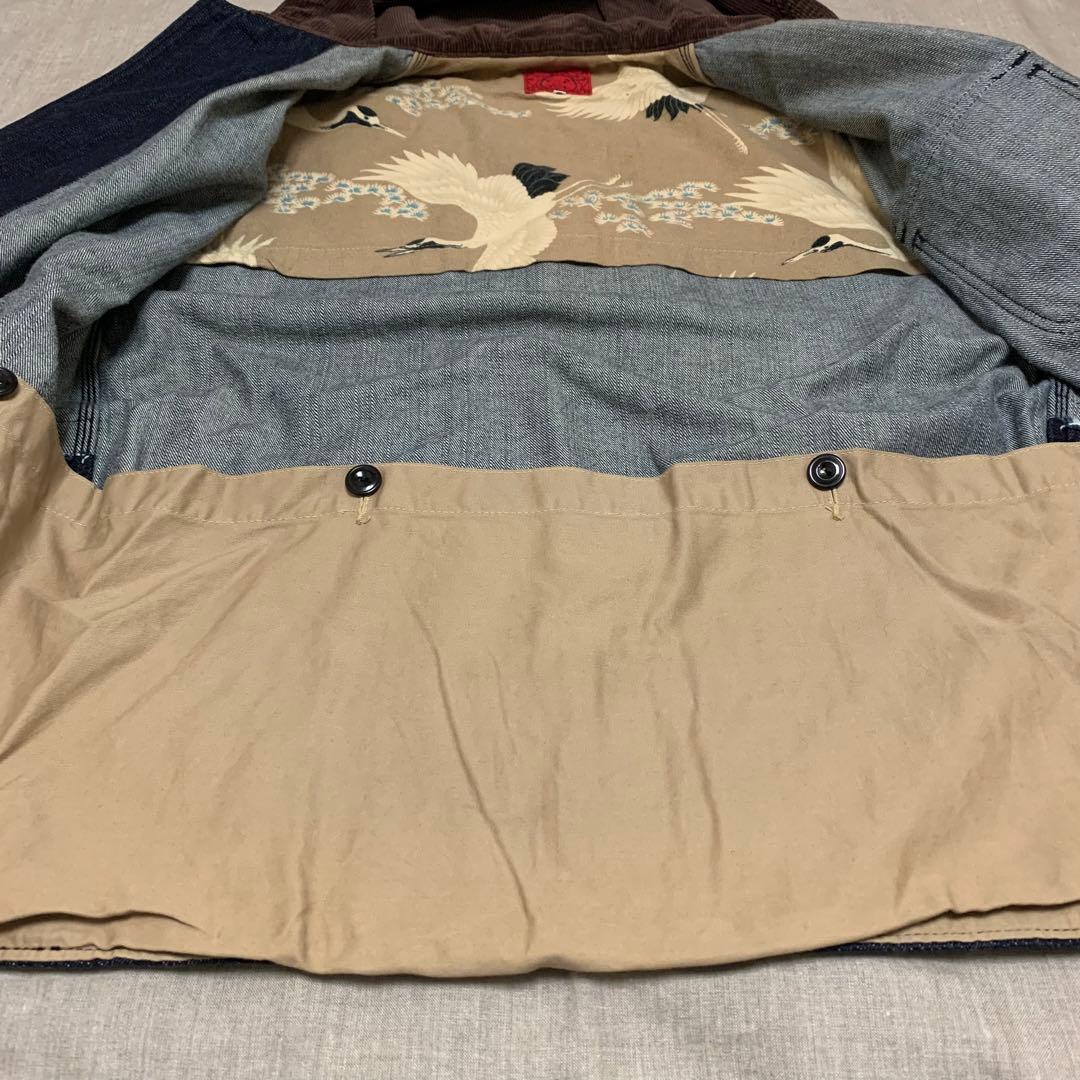 EVISU エヴィス デニム ハンタージャケット 40(XL相当) 濃紺