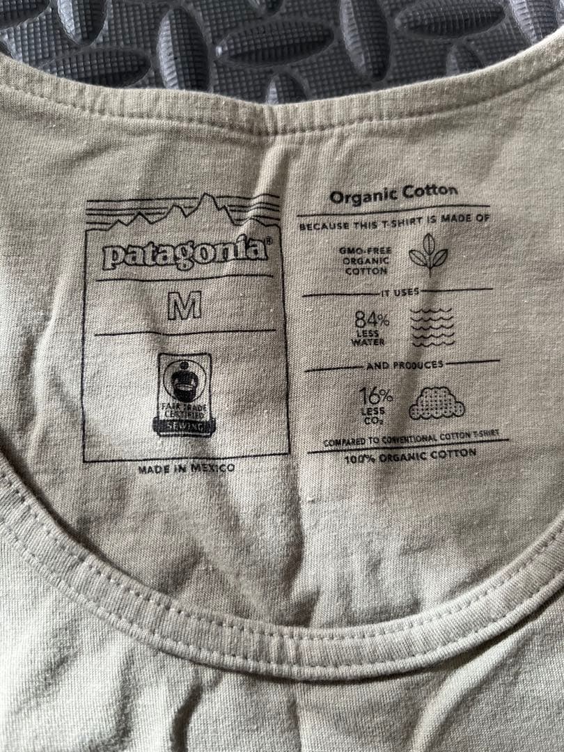 【美品】パタゴニアオーガニックP6ラベルタンクトップ　M