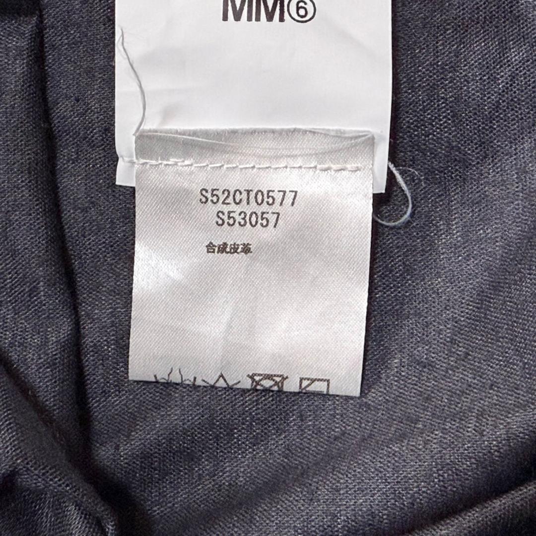 17303✨MM6 メゾンマルジェラ 42 フェイクレザー キャミワンピース 黒