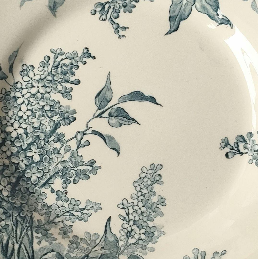 希少　美品　ジアン　LILAS 　平皿E　フランスアンティーク