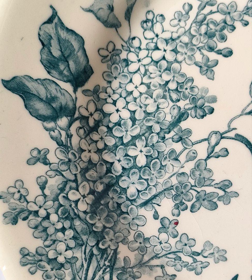 希少　美品　ジアン　LILAS 　平皿E　フランスアンティーク