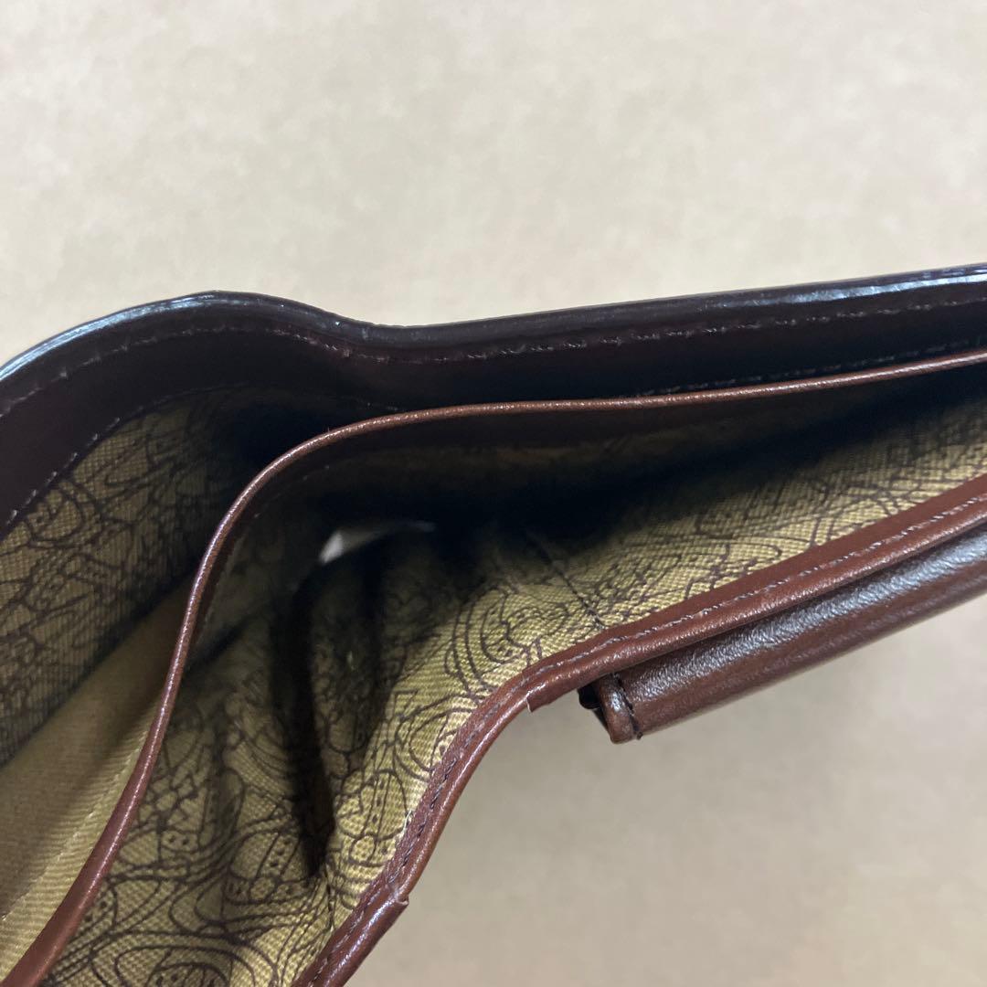 未使用品vivienne westwood2つ折り財布ブラウン