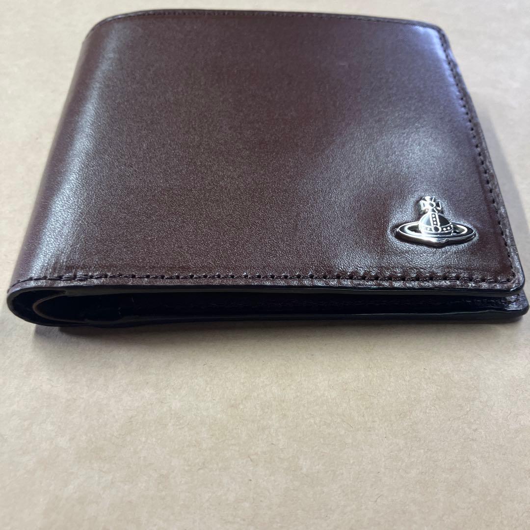 未使用品vivienne westwood2つ折り財布ブラウン