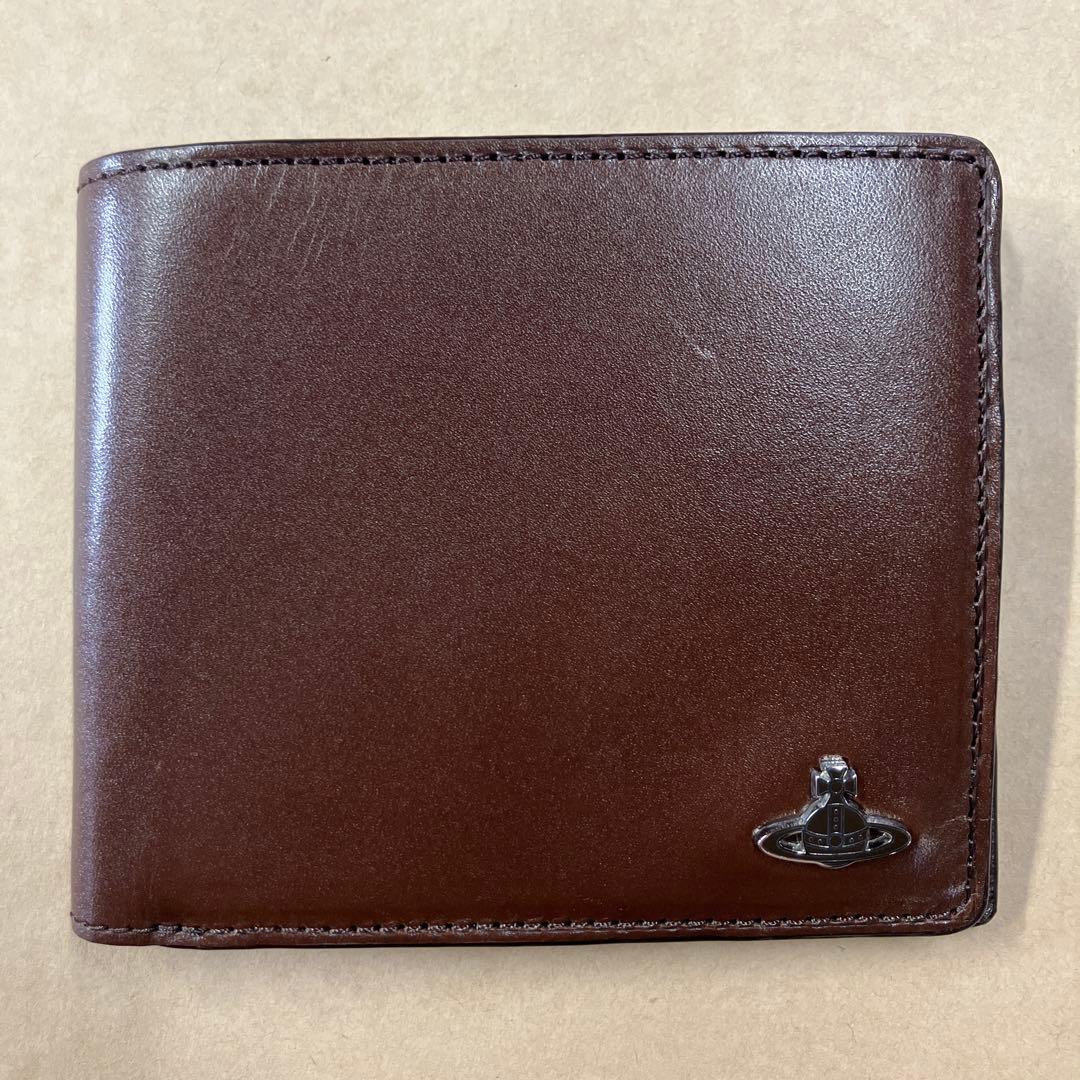 未使用品vivienne westwood2つ折り財布ブラウン