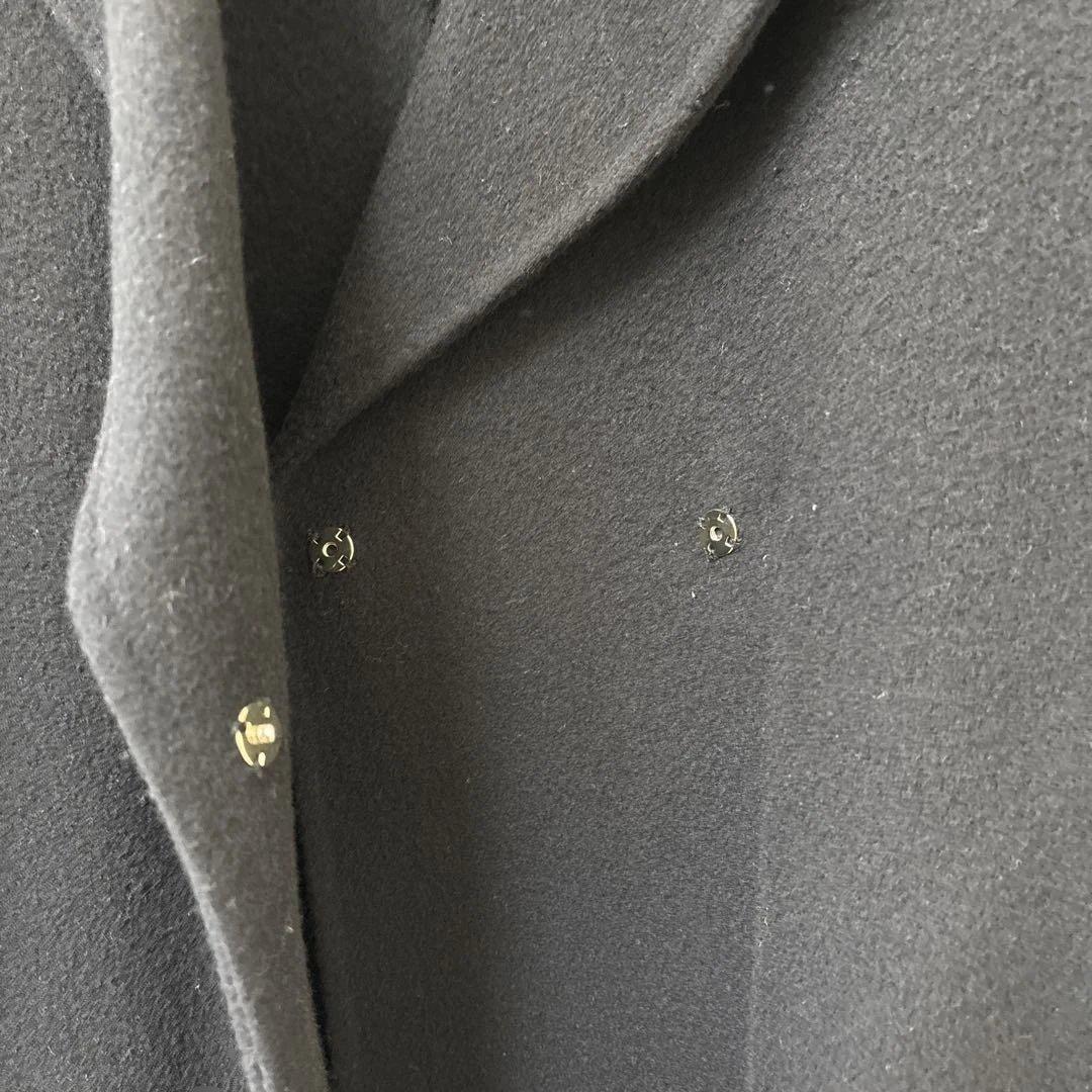 新品未使用　タグ付き　自由区　ウールリバーショートコート　ブラック