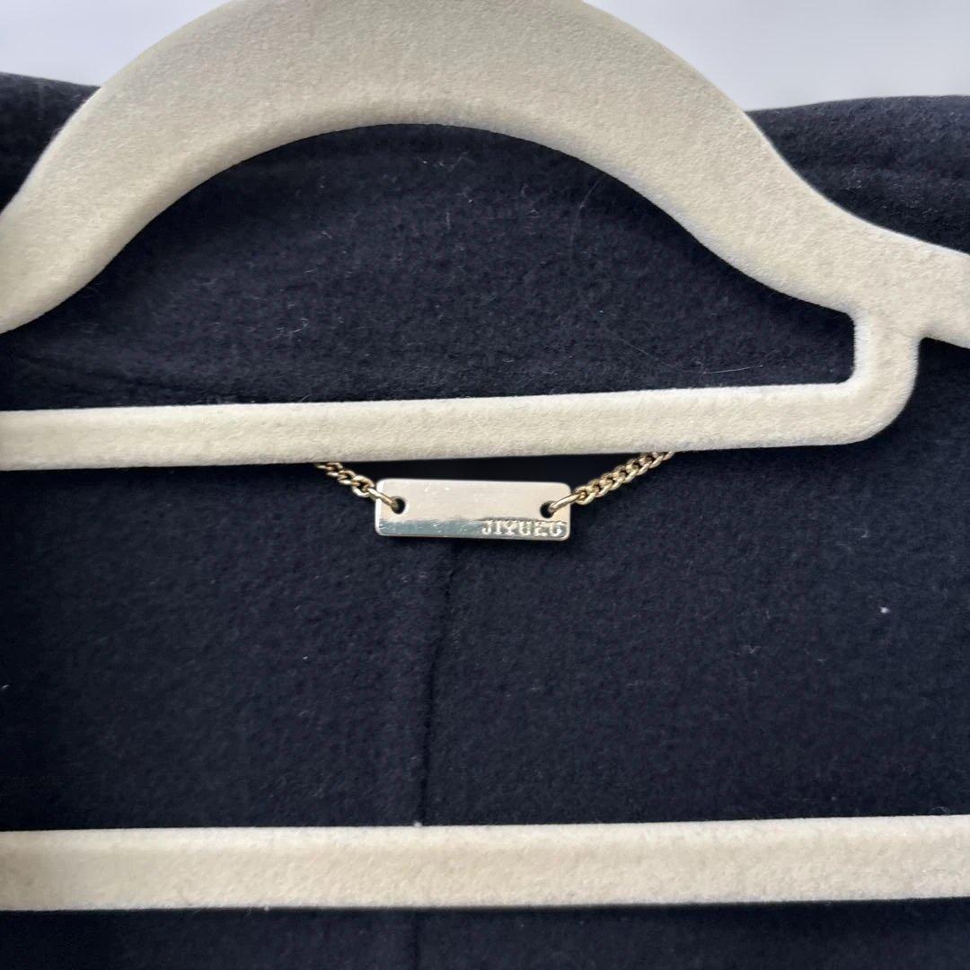 新品未使用　タグ付き　自由区　ウールリバーショートコート　ブラック