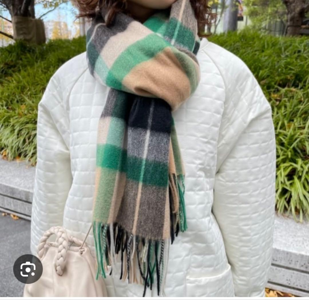 デミルクスビームス　カシミア　ストール　チェック