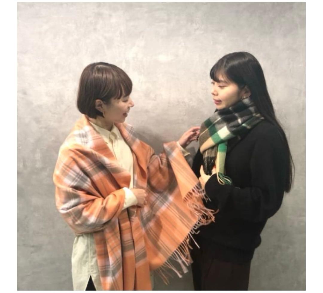 デミルクスビームス　カシミア　ストール　チェック