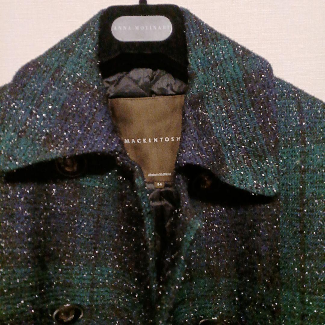 MACKINTOSH チェスターコート ダークグリーン・ブルー系
