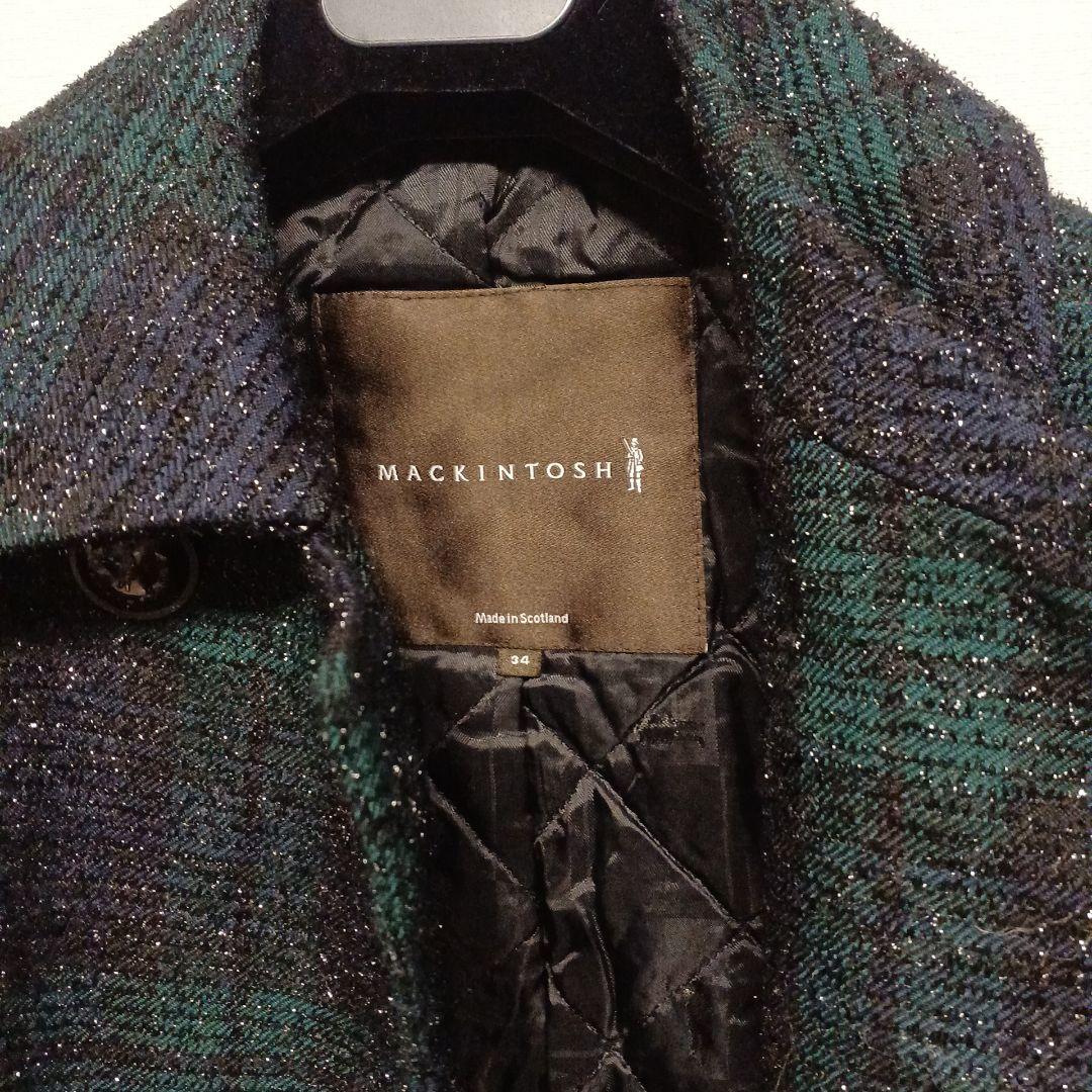 MACKINTOSH チェスターコート ダークグリーン・ブルー系