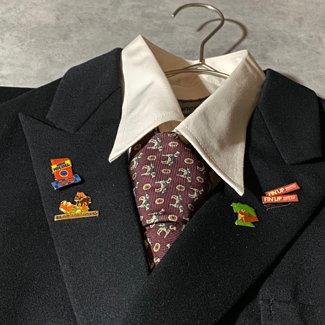 90s vintage レトロセットアップ スーツ ピンズ No.185成人式