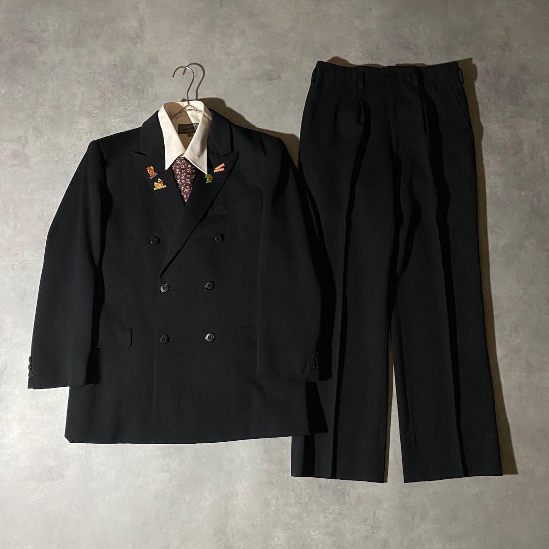 90s vintage レトロセットアップ スーツ ピンズ No.185成人式