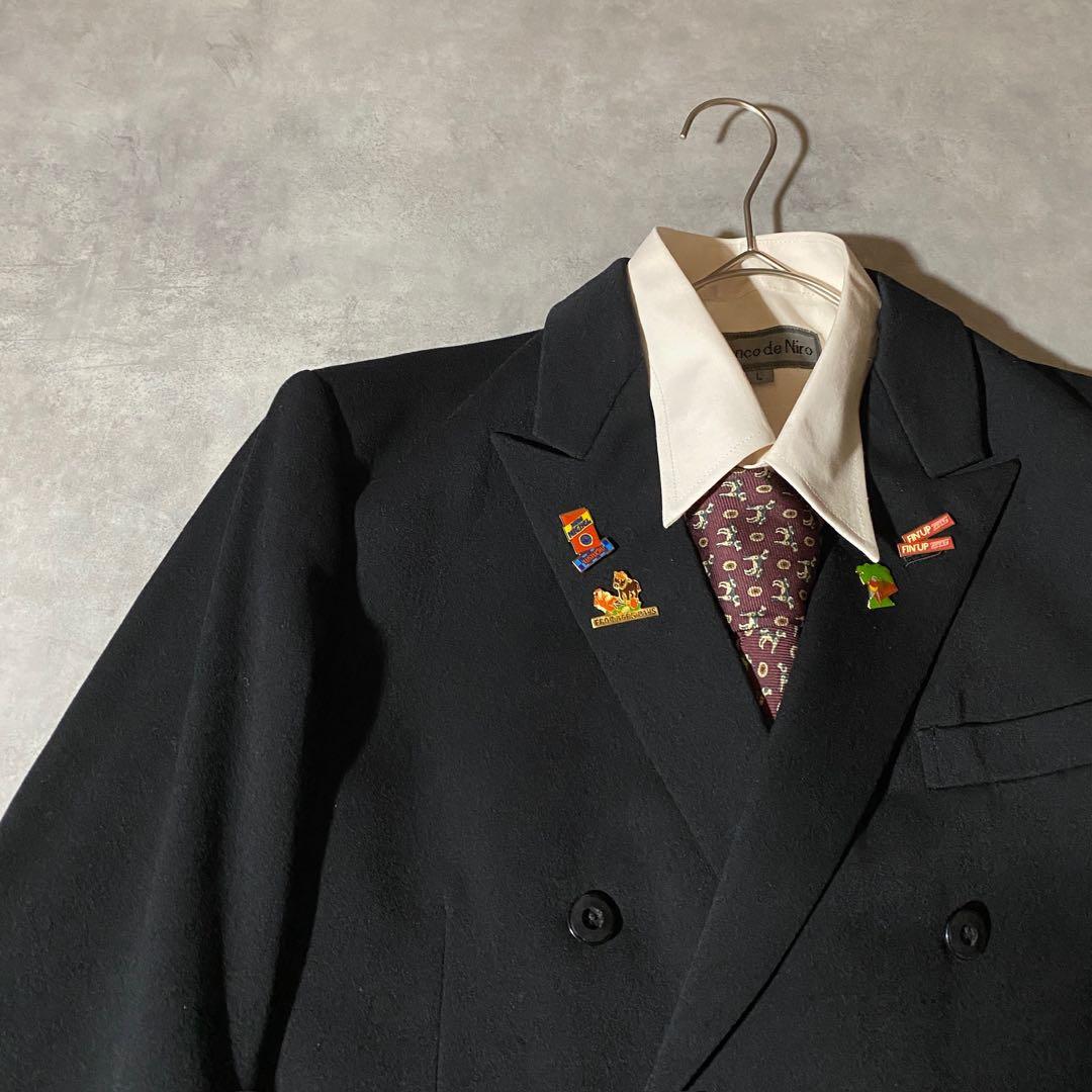 90s vintage レトロセットアップ スーツ ピンズ No.185成人式