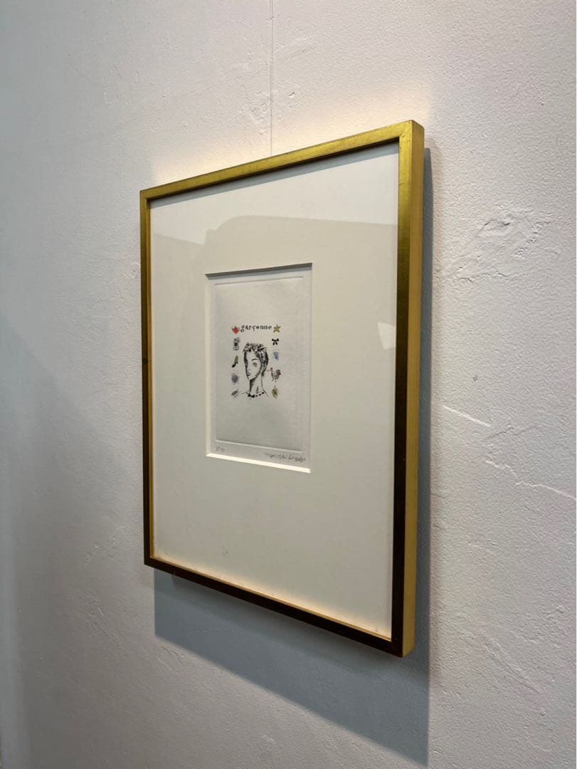 金子國義　「garconne」限定35/70 　エッチングに手彩色