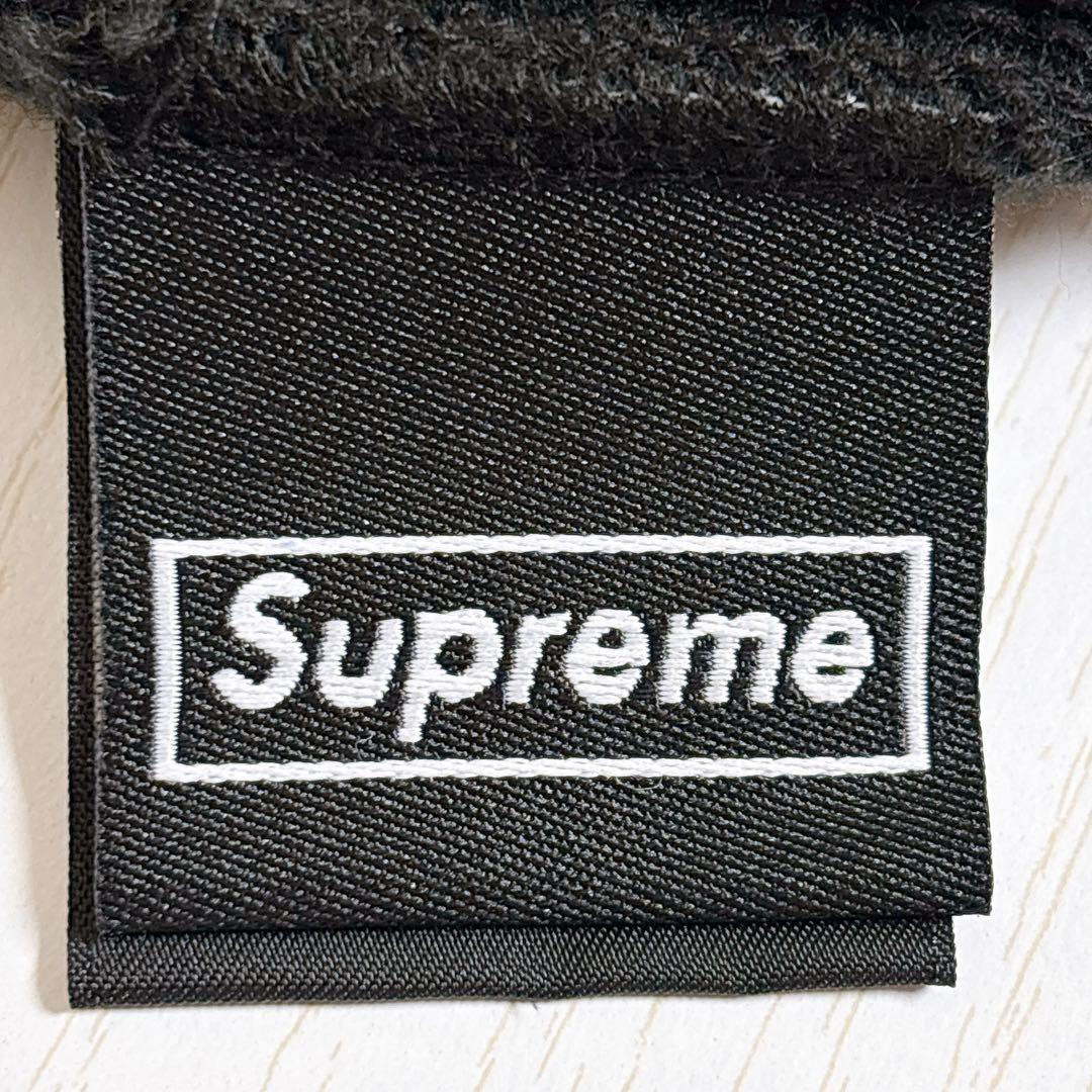 Supreme NEW ERA ニット帽　ビーニー　Sロゴ ブラック　ピンク　黒