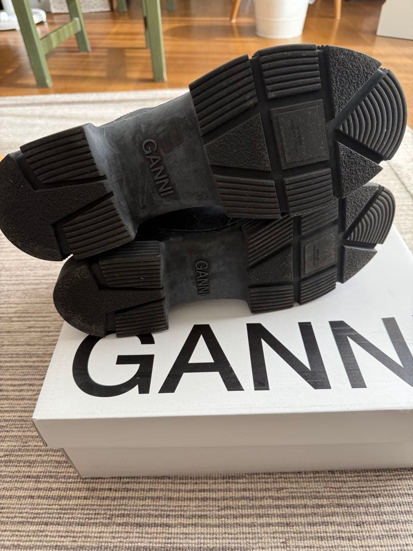 GANNI リサイクルラバーブーツ