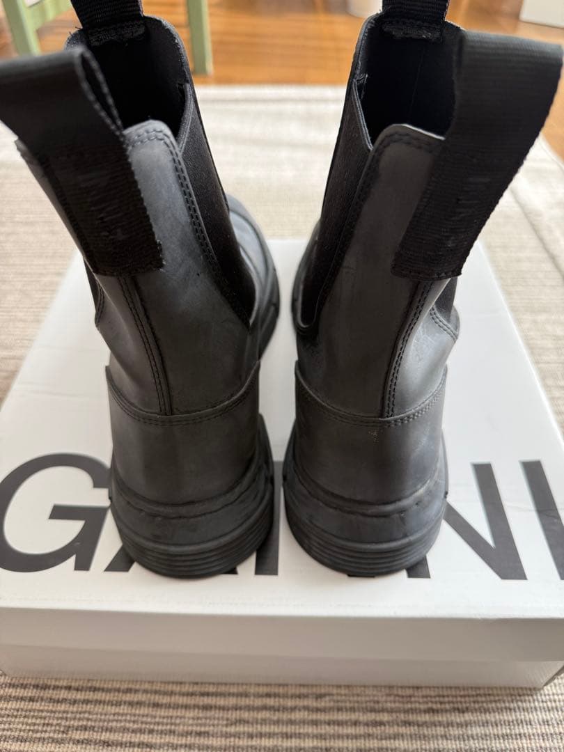 GANNI リサイクルラバーブーツ