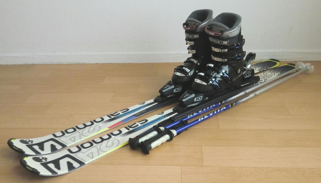 ■■1月限定■送料無料■サロモン■スキーセット■板146靴25.5■メンテ付■■