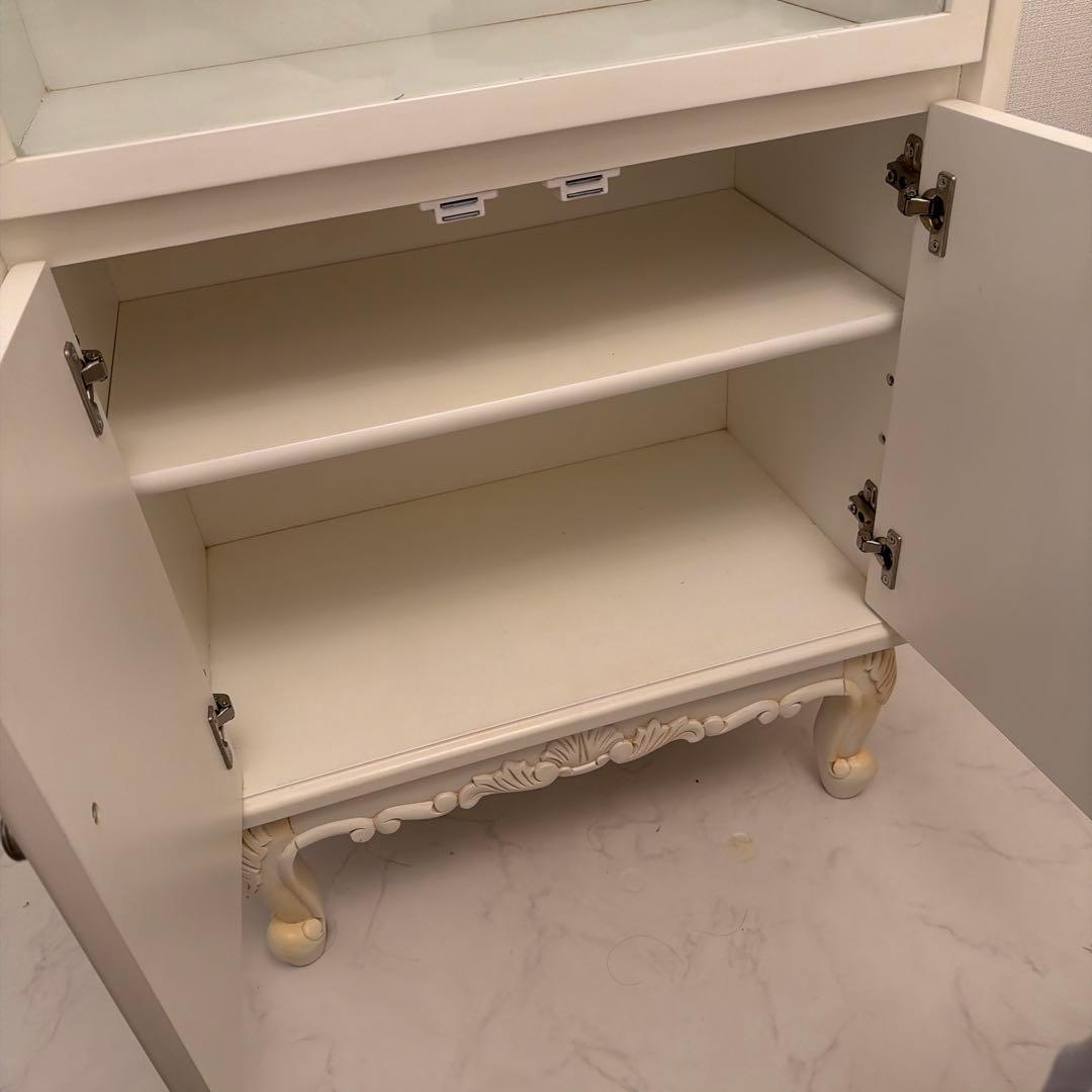 アンティーク　キャビネット　猫足　姫系家具　ロココ調