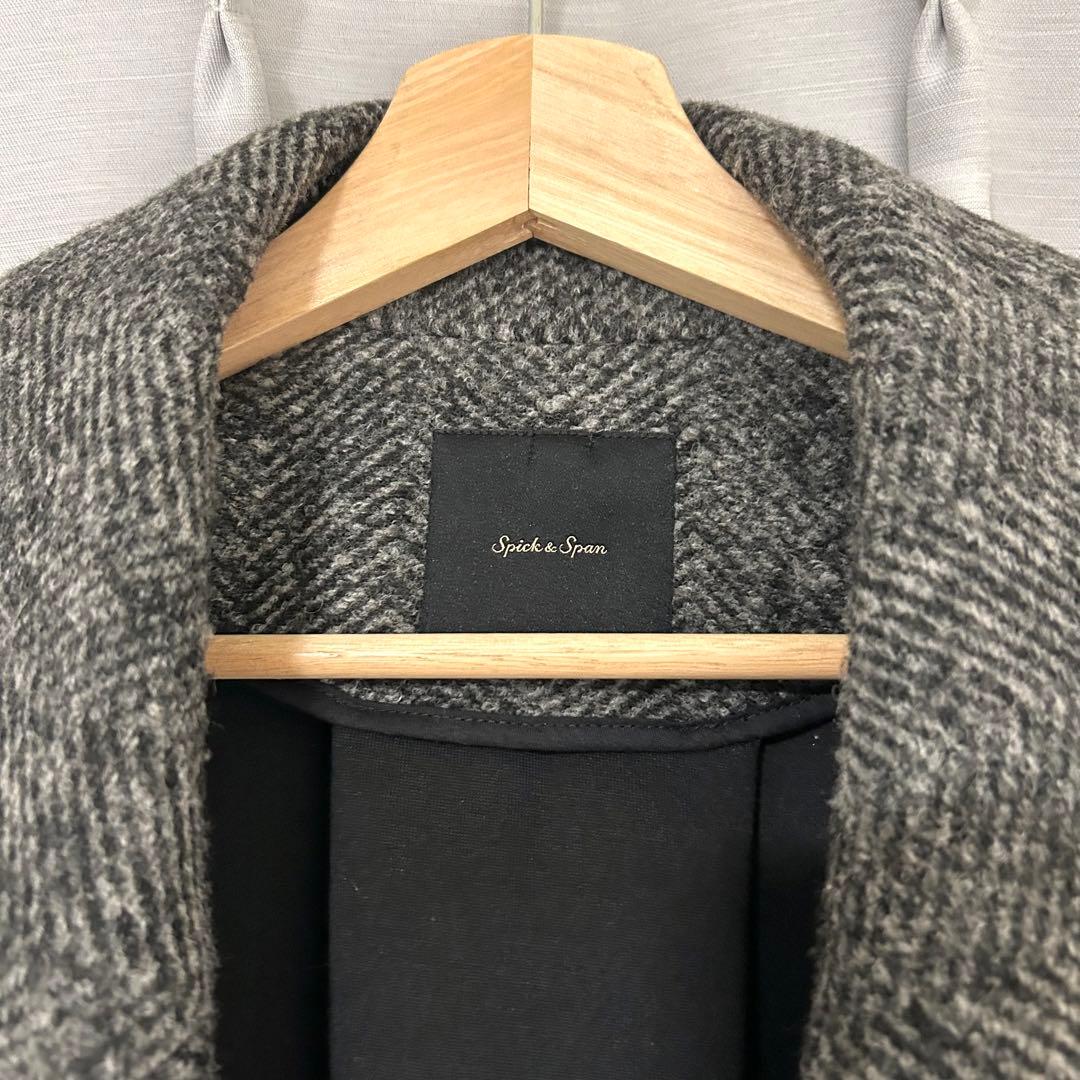 spick and span Wスライバーヘリンボーンミドルコート 36