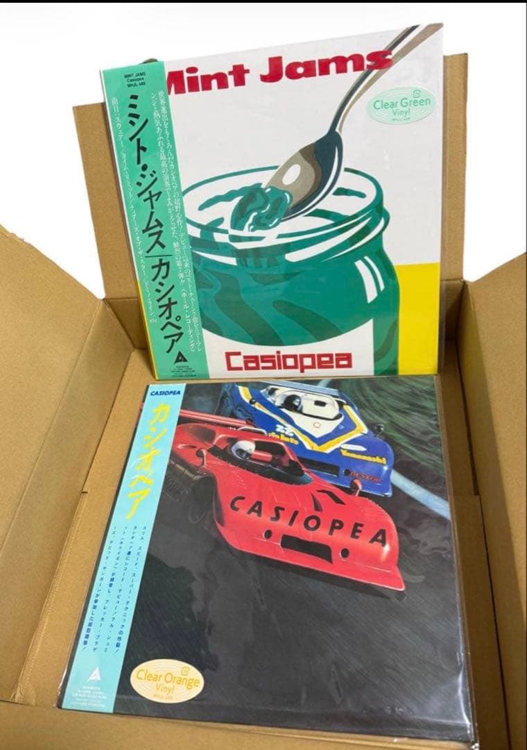 Casiopia Mint Jam クリアグリーン・オレンジレコード　カシオペア