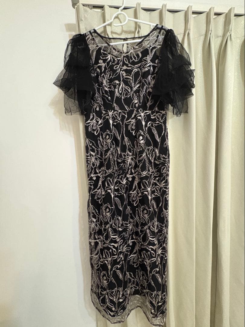 LERURE リルアー Fluffy sleeve pencil dress