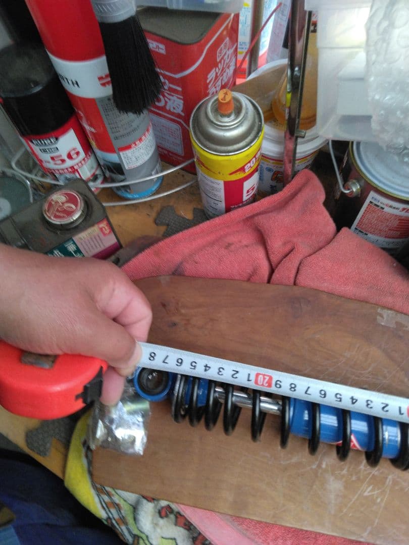 モンキー用カヤバショックアブソーバー 青 コイルスプリング当時物です。