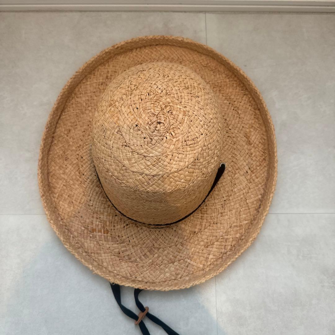 美品 holiday CA4LA 麦わら帽 ハット 帽子 キャップ　黒　ブラック