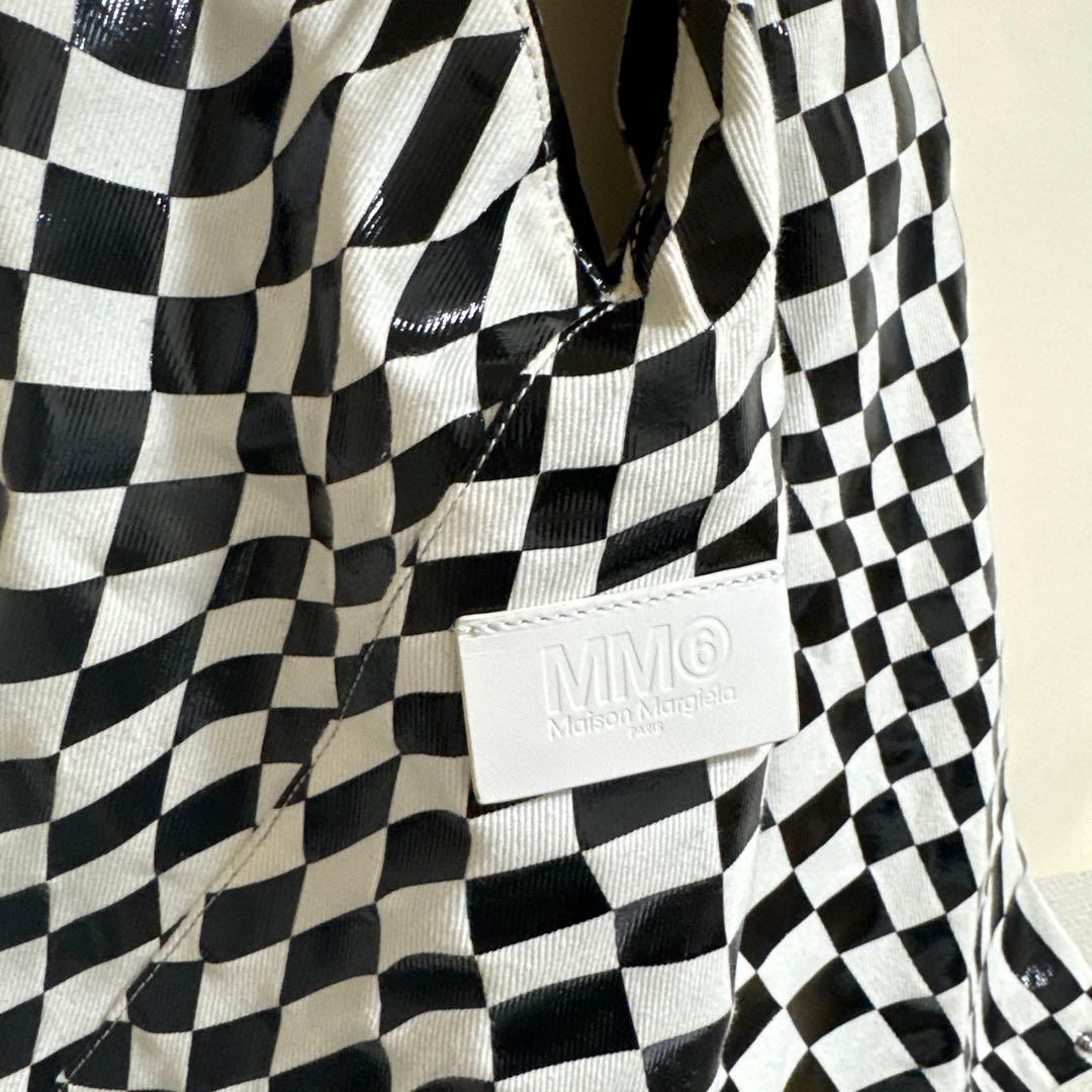 MM6 ジャパニーズ トートバッグ チェックミディアム