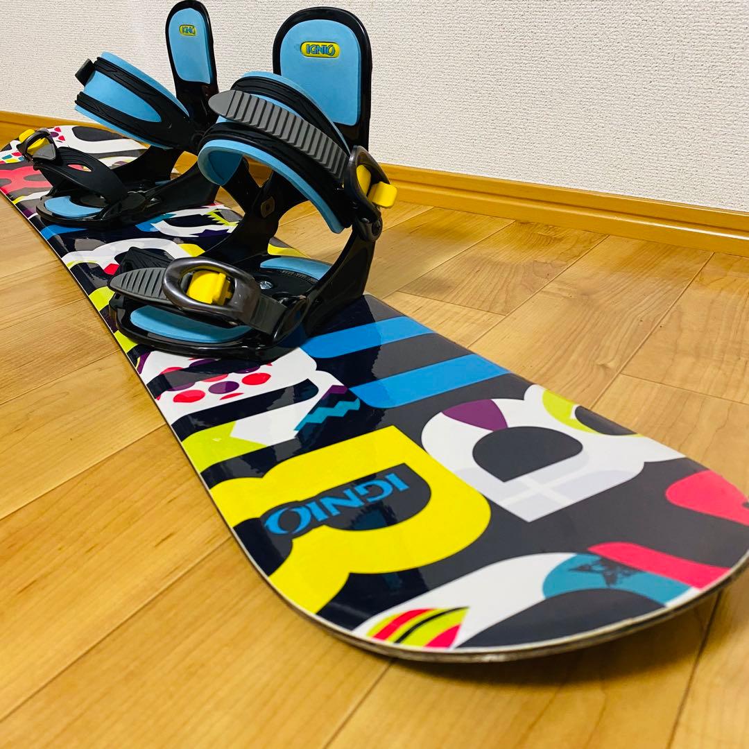 美品✨IGNIOスノーボード 110cm ビンディング付 2点セット キッズ