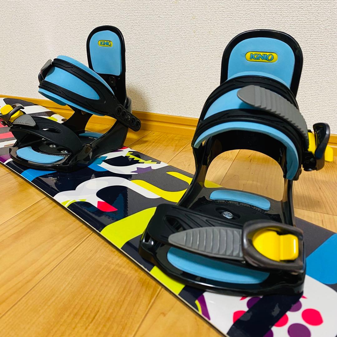 美品✨IGNIOスノーボード 110cm ビンディング付 2点セット キッズ
