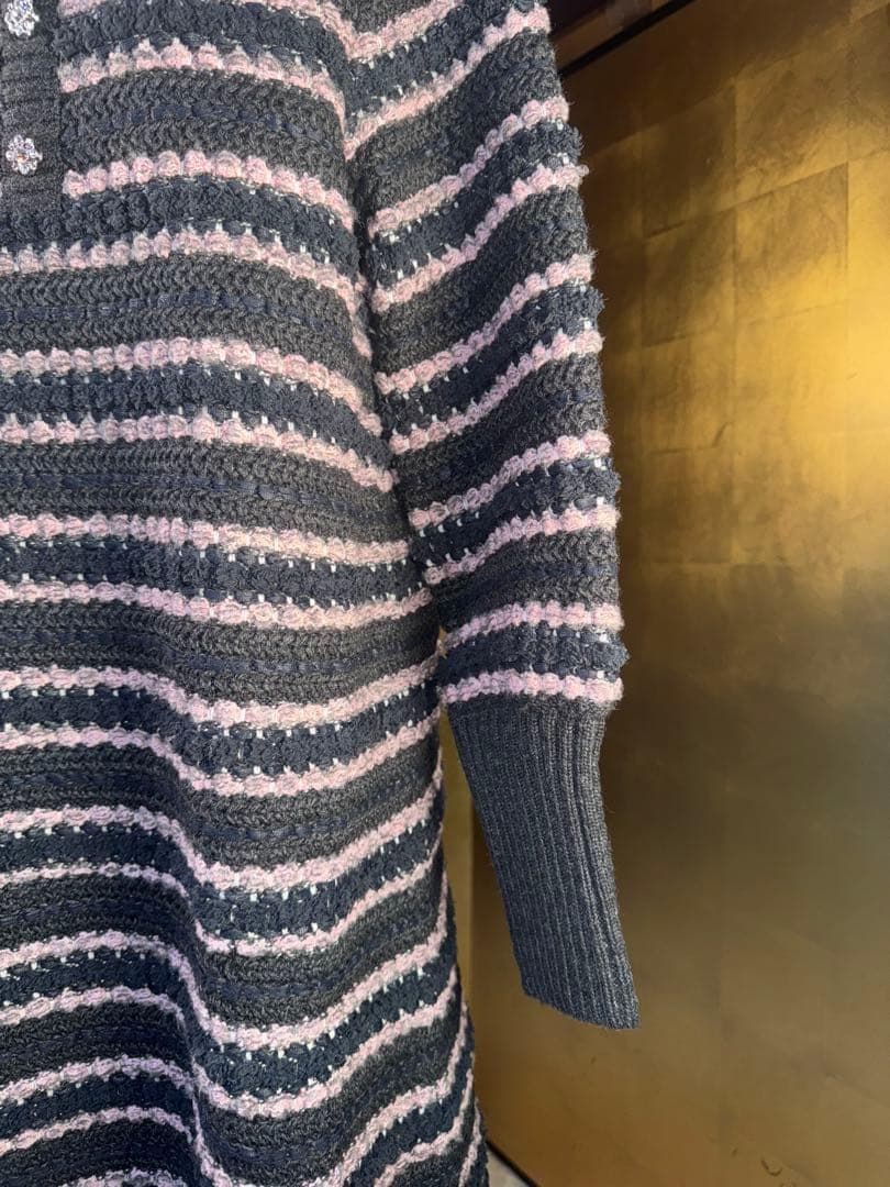 【Reneルネ】タグ付き定価77,000円ニットツイードワンピース38