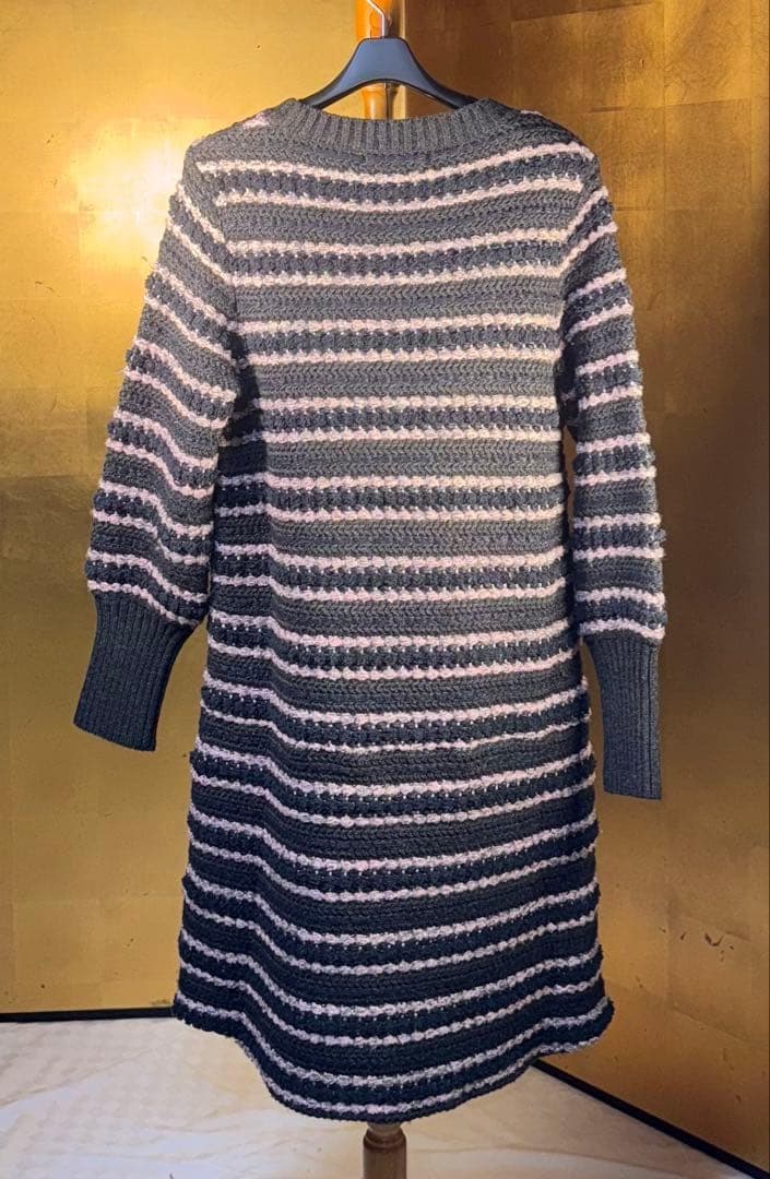 【Reneルネ】タグ付き定価77,000円ニットツイードワンピース38