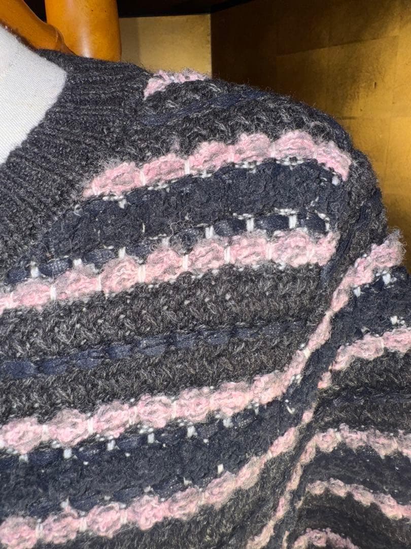 【Reneルネ】タグ付き定価77,000円ニットツイードワンピース38