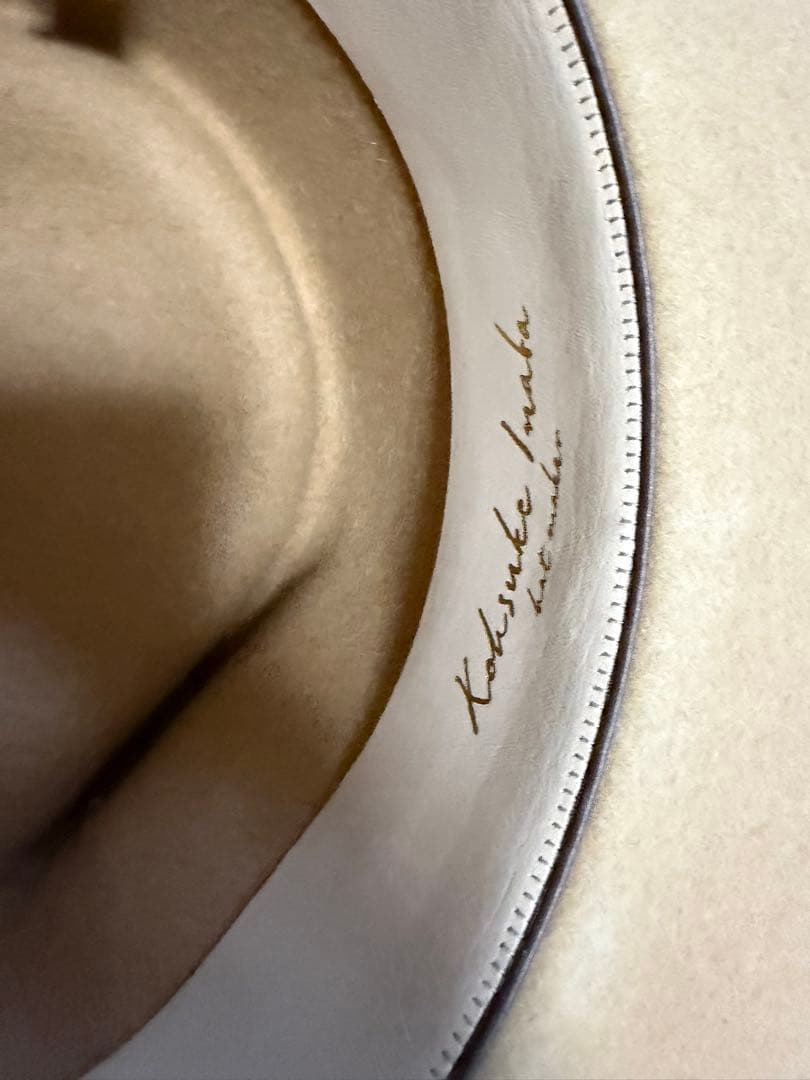 新品　帽子 Kohsuke Inaba コウスケ イナバ　ファーフエルト中折れ帽