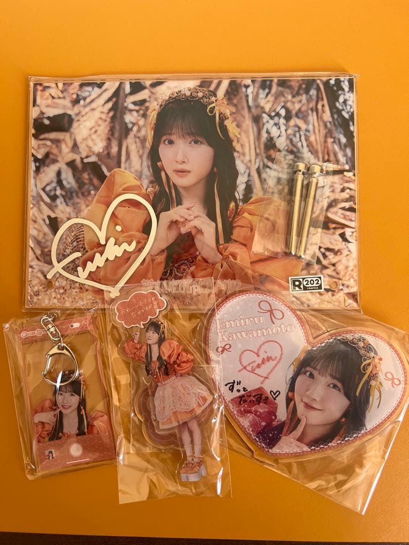 CUTIE STREET 川本笑瑠 直筆サイン入りアクリルパネルその他セット