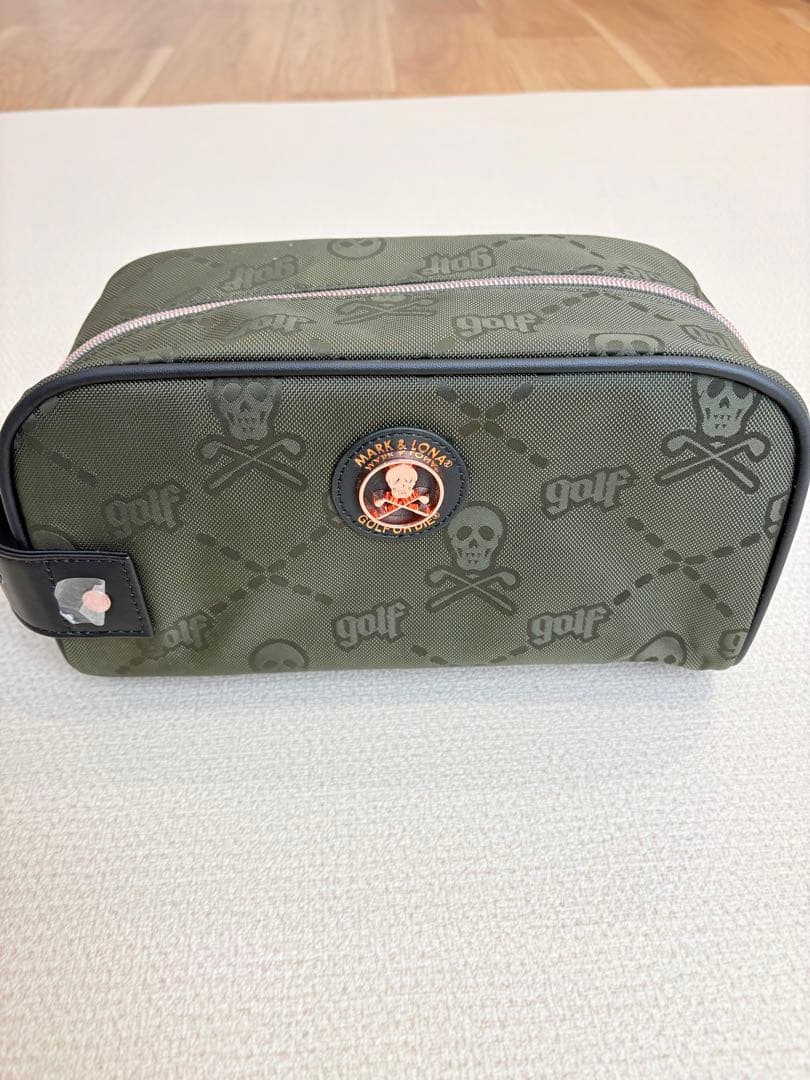 内田よしひさ【新品】MARK & LONA ゴルフポーチ オリーブグリーン