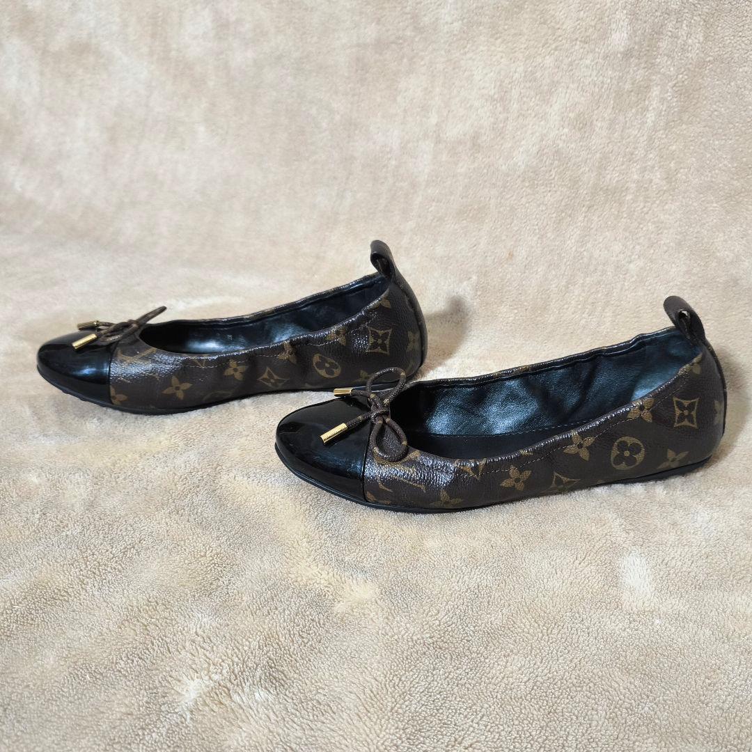 LOUIS VUITTON　モノグラム　バレリーナ　フラットシューズ　38サイズ