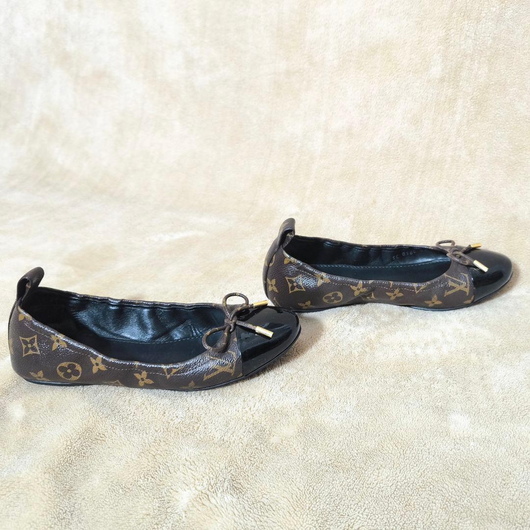 LOUIS VUITTON　モノグラム　バレリーナ　フラットシューズ　38サイズ