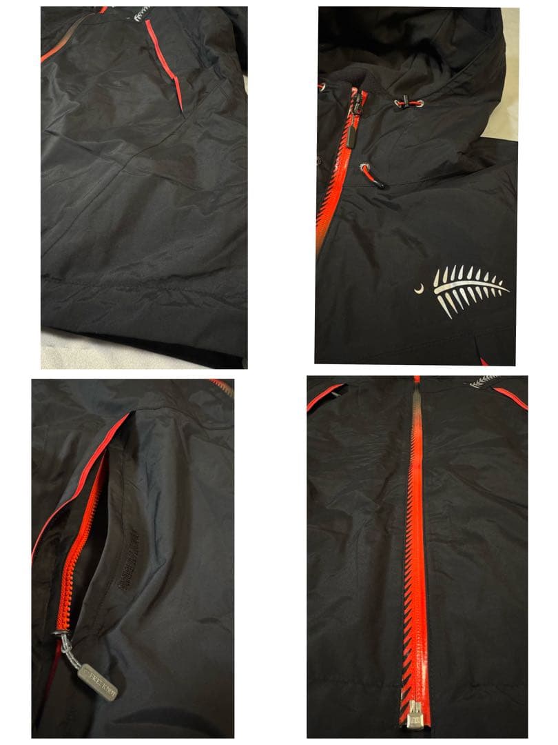 美品　ハヤブサ　FREEKNOT 光電子　防寒着　3L 上下セット　黒　ナイロン