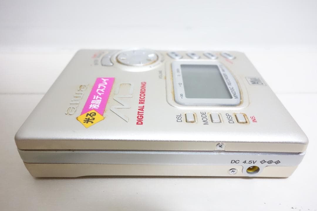 希少品 単3電池対応 ポータブルMDレコーダー AM-F70 AIWA アイワ