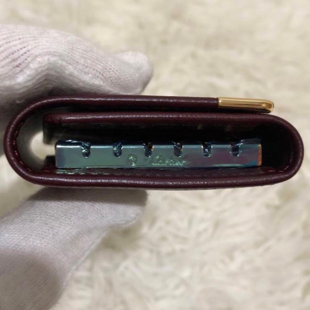 未使用✨カルティエ　マストライン　 6連キーケース　ボルドー　レディース