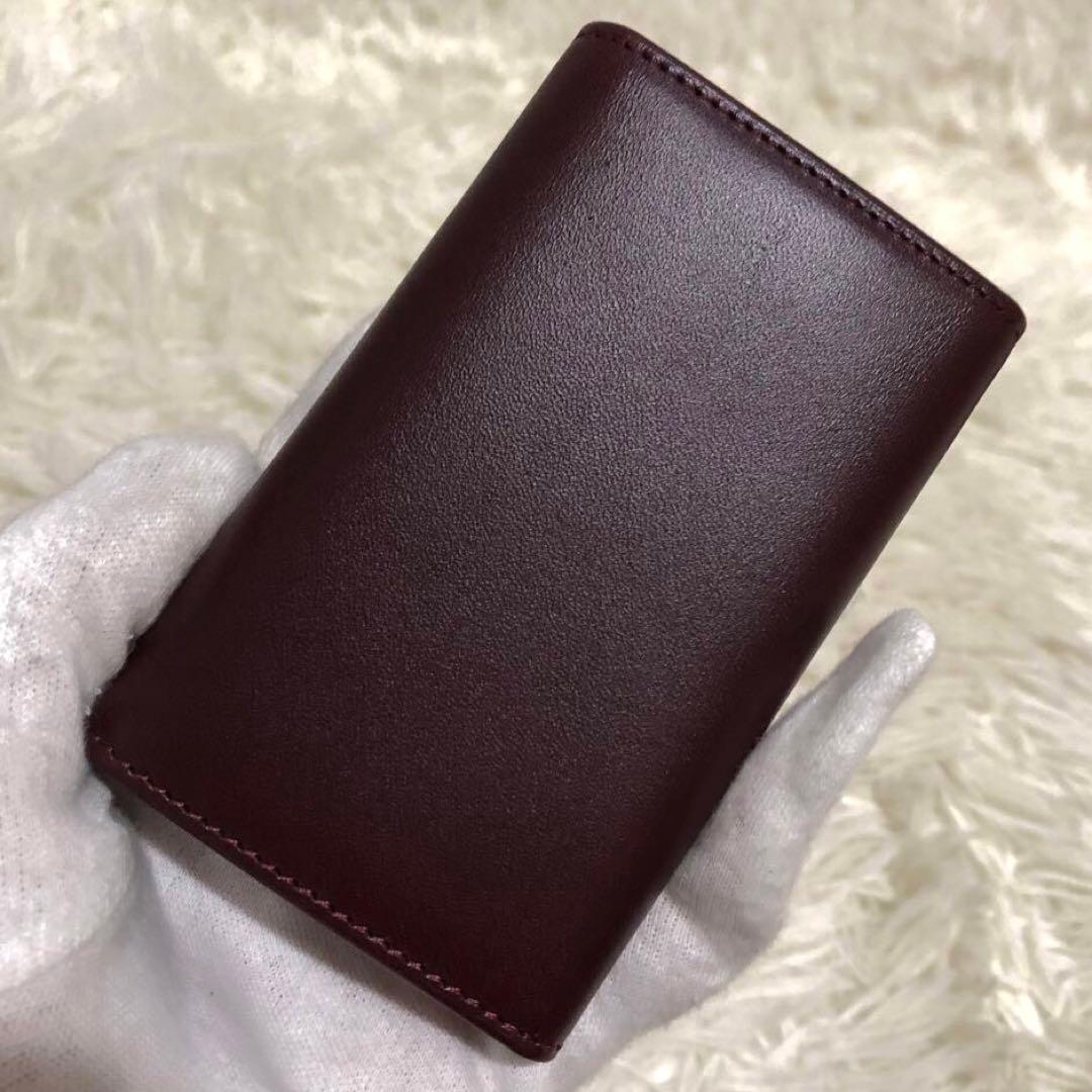 未使用✨カルティエ　マストライン　 6連キーケース　ボルドー　レディース
