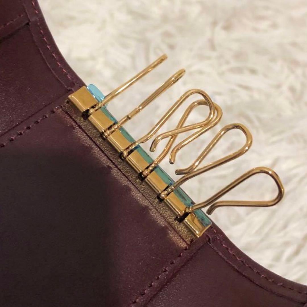 未使用✨カルティエ　マストライン　 6連キーケース　ボルドー　レディース