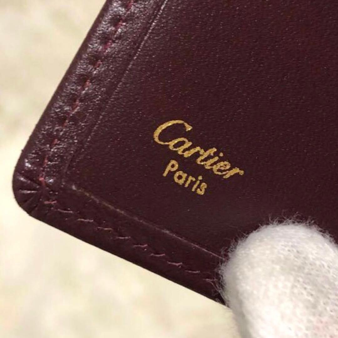 未使用✨カルティエ　マストライン　 6連キーケース　ボルドー　レディース