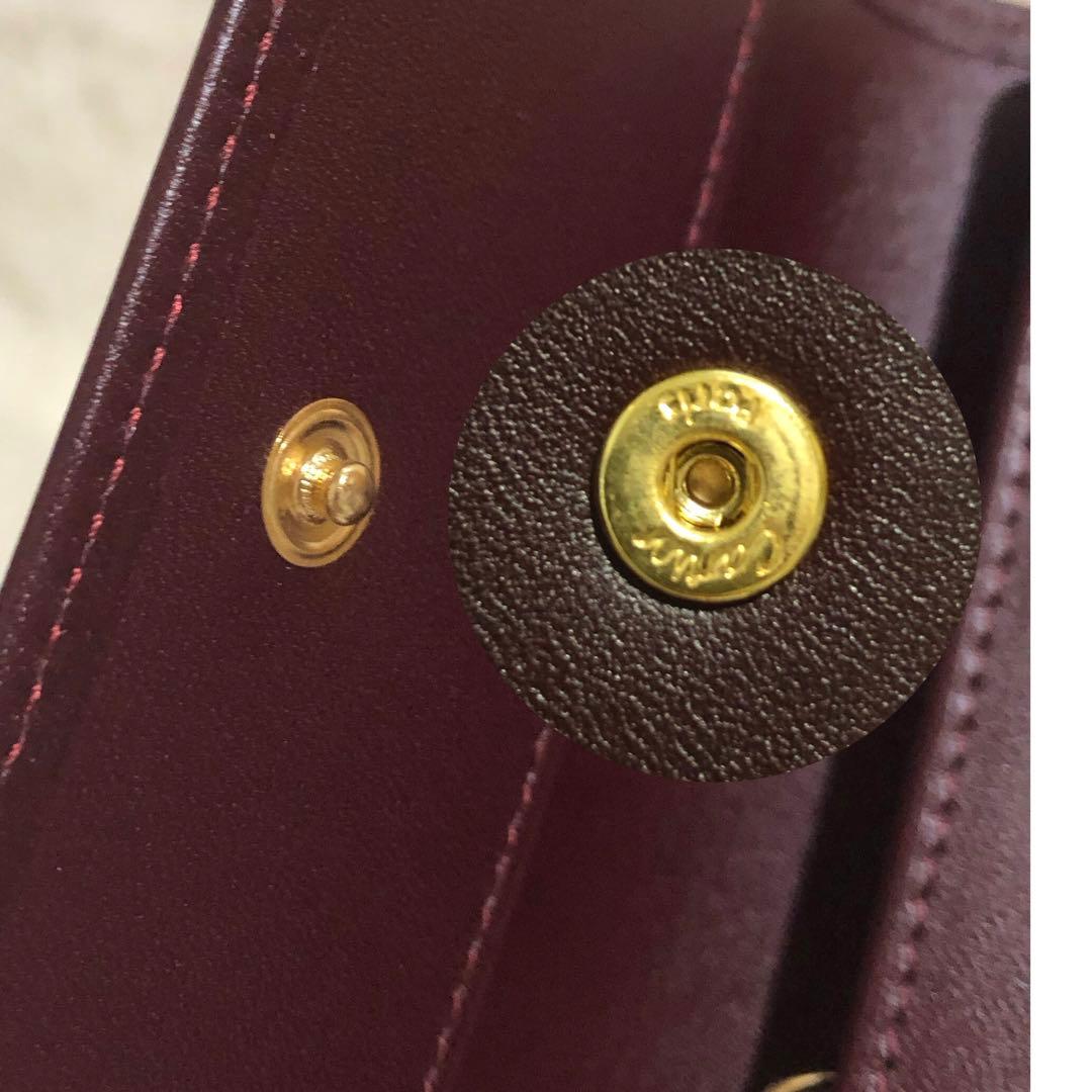 未使用✨カルティエ　マストライン　 6連キーケース　ボルドー　レディース