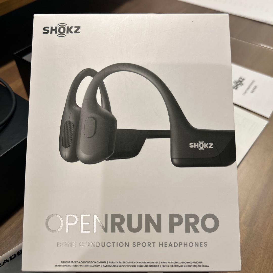 骨伝導 ブルートゥースイヤホン OpenRun Pro 黒
