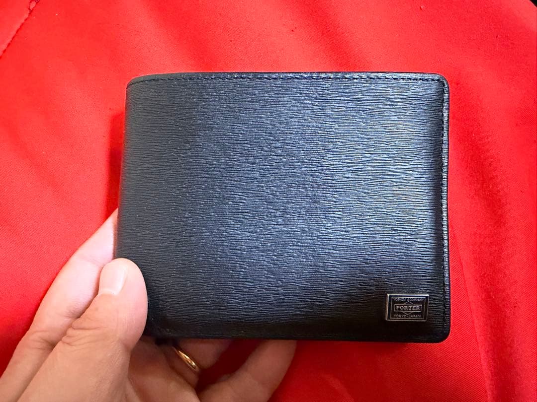 【最終価格】PORTER CURRENT二つ折り財布 ブラック052-02204